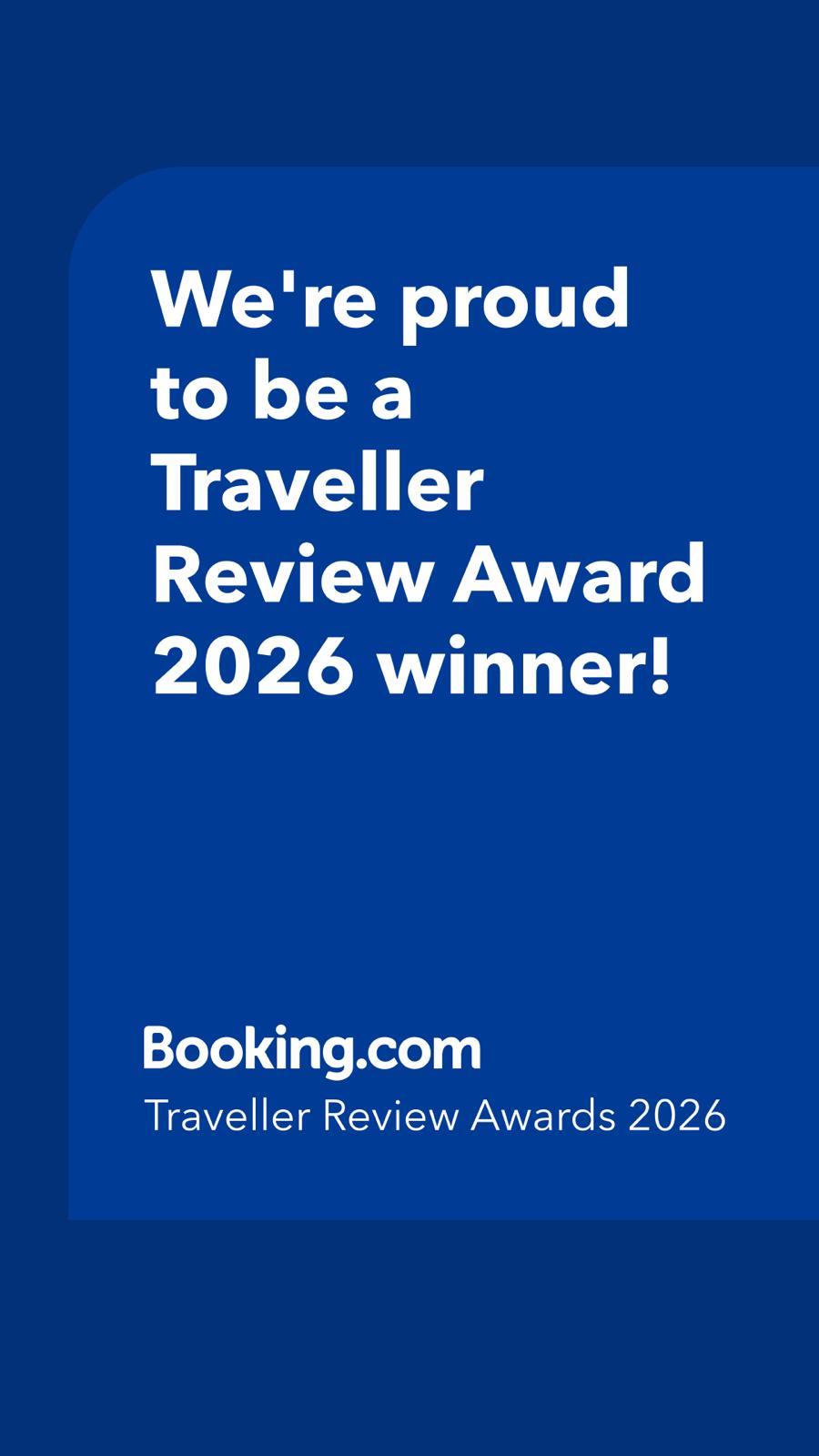 Booking.com Traveller Review Award 2026